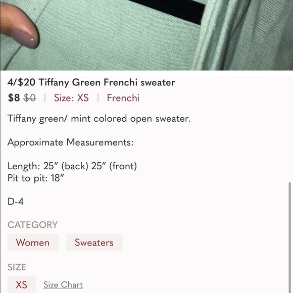 Bundle of two (mint & tiffany) green light weight sweaters - Picture 12 of 12